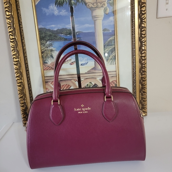NWT Kate Spade Large duffle saffiano leather satchel